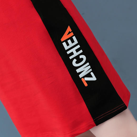 YMJ-932中长款撞色短袖休闲宽松过膝打底小衣长裙 商品图4