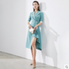 “刚柔并济” J20183885A颈袖添香季时尚OL优雅气质职场装包臀裙修身女士连衣裙七分袖 商品缩略图6