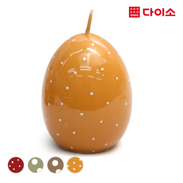 Daiso Koko Farm Egg Candles (Small)1002211黄色 蛋型蜡烛JPY带授权招加盟代理