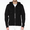 Marco Azzali 黑色连帽拉链开衫款卫衣 T5102200 商品缩略图0