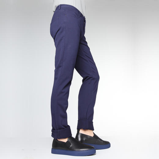 Marco Azzali 藏青针织休闲裤 P5105100 商品图1