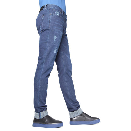 Marco Azzali 藏蓝修身牛仔裤 P5112600 商品图2