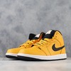 Nike Air Jordan 1 MID“Taxi ”乔丹一代 黄色 黑黄 李小龙 出租车中帮 货号：554724-700 商品缩略图0