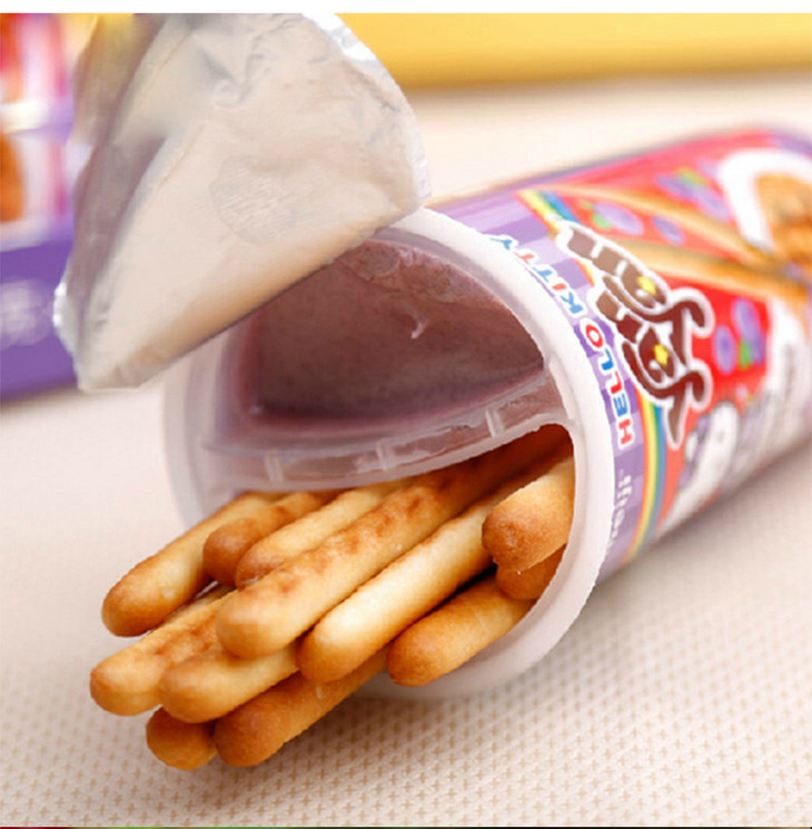 明治欣欣杯饼干条草莓酸奶草莓牛奶蓝莓香橙混合装