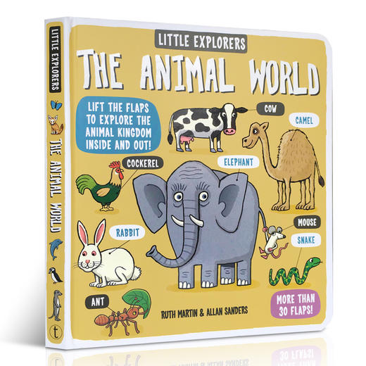 【动物认知】【科普百科】Little Explorers The Animal World 小小探险家系列动物世界 STEM问答翻翻机关纸板书 商品图0