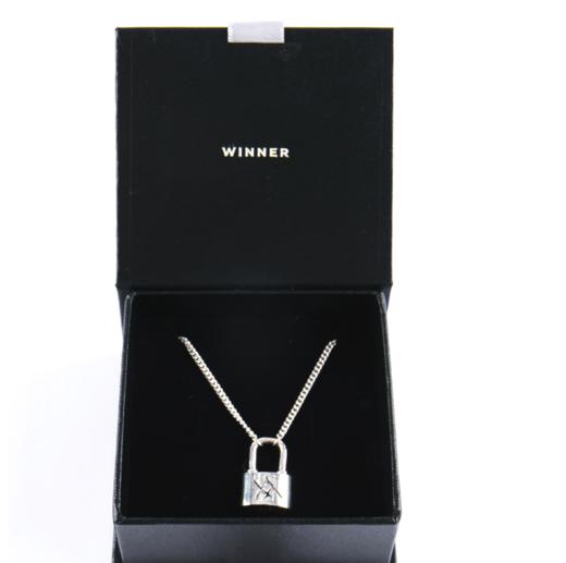 WINNER WE OR NEVER MINO'S SILVER NECKLACE锁头项链 明星周边JPY带授权招加盟代理 商品图0