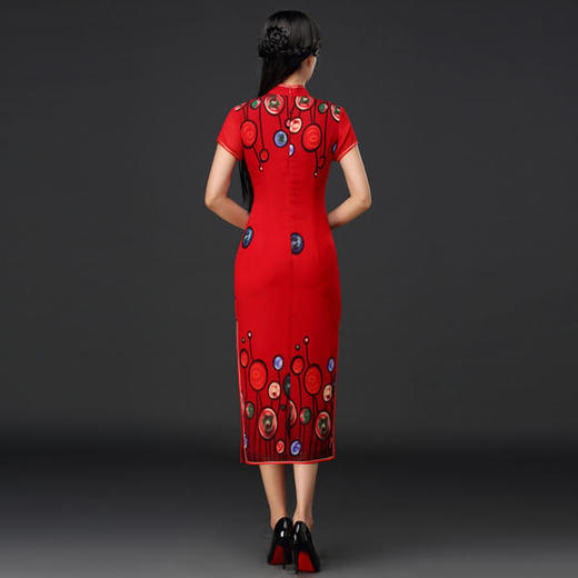 DNS- A2009新款时尚修身优雅复古旗袍 商品图4