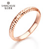 【时尚K金】钻石世家 Charming系列 18K金戒指 空心时尚戒指 简约戒指情侣戒 玫瑰金色（约0.64±0.1克） 商品缩略图0