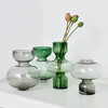 【花瓶】北欧透明水培花瓶简约绿玻璃插花器客厅极光瓶摆件 商品缩略图0