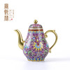 粉地珐琅花卉高梨壶 商品缩略图3