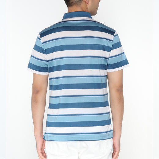 Marco Azzali 三色横条POLO衫 T5251600 商品图2