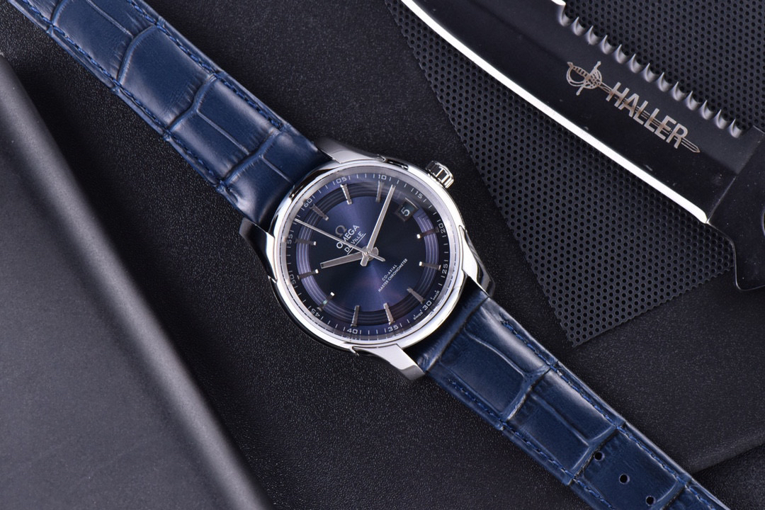 升级版到货omega欧米茄超级明亮之蓝碟飞hourvision表盘直径41mm表壳