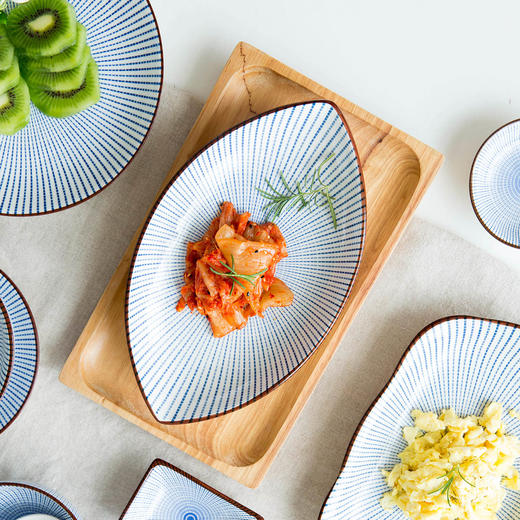 摩登主妇日式餐具鱼盘子家用新款蒸鱼盘大号创意装鱼长方形托盘 商品图0