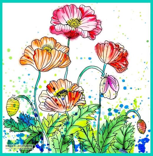 《美丽的虞美人》花朵【自动发货：下单后，点击手机短信中收到的链接，即可获取文件下载的链接；如有任何问题，可添加客服微信hm33268获得帮助】
 商品图0