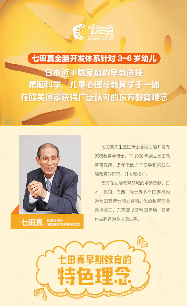 37岁日本60年专业学前教材七田真全脑开发练习册孩子自己在家就能学37