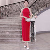 DLQ-A2377新款中国风红色改良旗袍TZF 商品缩略图0