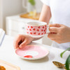 摩登主妇可爱少女心水果咖啡杯带碟子陶瓷家用下午茶茶杯茶具套装 商品缩略图2