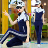 QQ-9022F2F030CG时尚韩版显瘦短袖运动服装休闲两件套 商品缩略图1