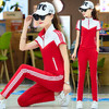 QQ-9022F2F030CG时尚韩版显瘦短袖运动服装休闲两件套 商品缩略图3