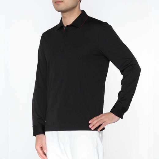 Marco Azzali 黑色长袖T恤 T5240200 商品图1