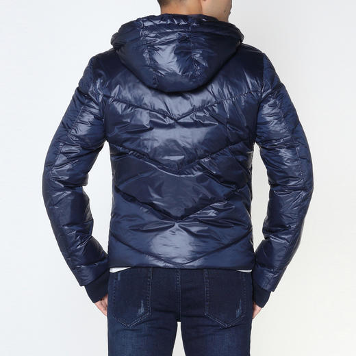 Marco Azzali 蓝色连帽羽绒服 M3921400 商品图1