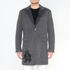 Marco Azzali 灰色羊毛混纺大衣 Y5105400 商品缩略图0