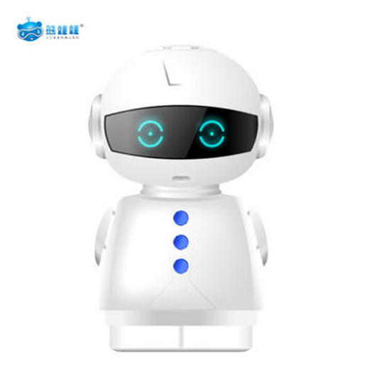 熊娃娃小不点智能机器人电话手表组合（蓝白按键款）另赠儿童智能电话定位手表产品组合 商品图1