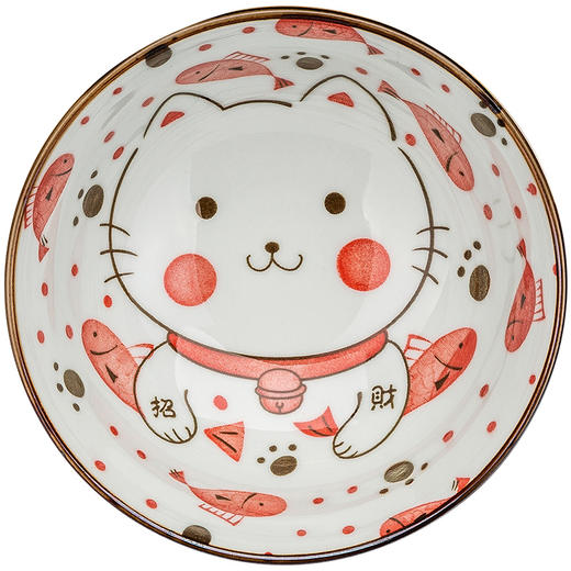 摩登主妇小馋猫日式餐具碗家用单个汤碗饭碗面碗大碗可爱少女心 商品图4