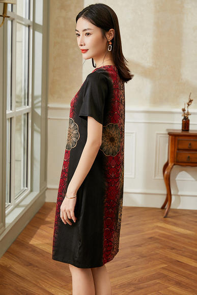 气质时尚,重磅真丝桑蚕丝连衣裙xn-2050 - 美衣聚品女装旗舰店