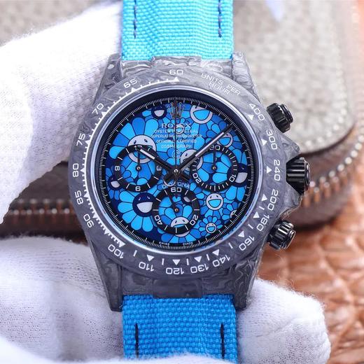 JH劳li士宇宙计时迪通拿系列之碳纤维定制版，尺寸40X13.6mm，男士腕表，绢丝表带，自动机械机芯，密底 商品图0