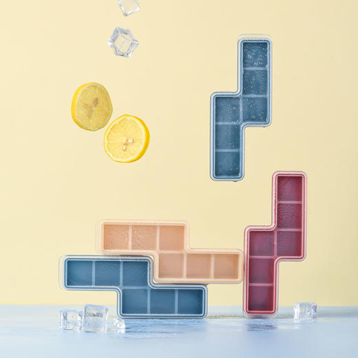 摩登主妇硅胶方块冰格模具创意冻冰块家用冰箱自制冰盒神器带盖子 商品图3
