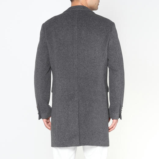 Marco Azzali 灰色羊毛混纺大衣 Y5105400 商品图2
