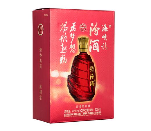 山西杏花村汾酒  42度海峡情（红帆） 500ml*6盒 整箱装 商品图2