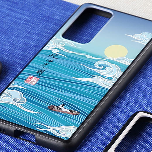 金泉宝墨 王阳明中国风适用苹果华为国潮3D浮雕全包手机壳 商品图0