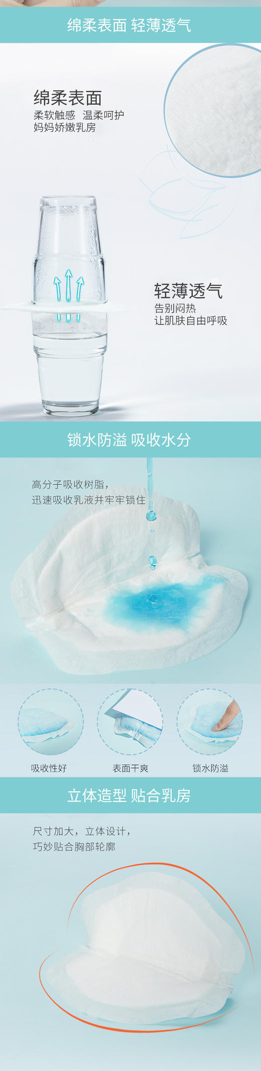 好孩子gb孕妈哺乳用品防溢乳垫100片袋装 WY0001JPY带授权招加盟代理 商品图2