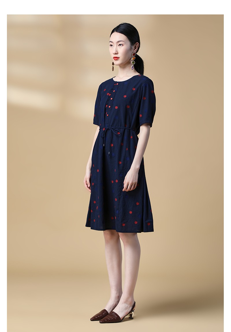 菲姿/feizi a字连衣裙0f4b6