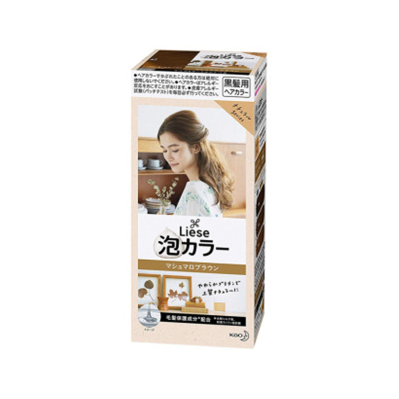 日本花王KAO PRETTIA泡沫染发剂108ml#棉花糖棕色 本土版 日本直邮JPY带授权招加盟代理