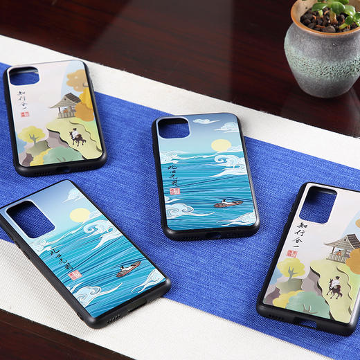 金泉宝墨 王阳明中国风适用苹果华为国潮3D浮雕全包手机壳 商品图2