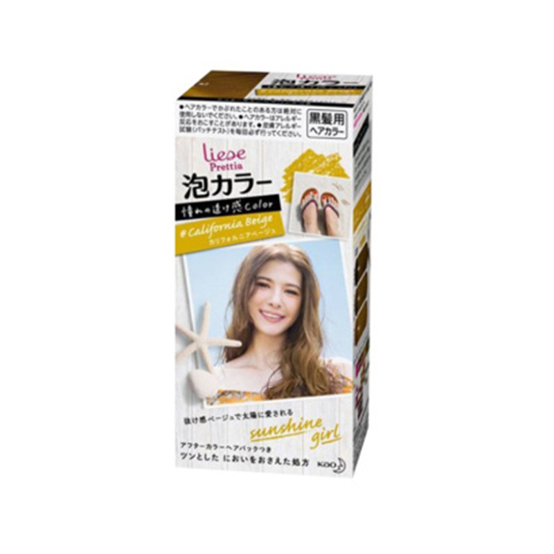 日本花王KAO泡沫染发剂108ml#加州米色 本土版 日本直邮JPY带授权招加盟代理