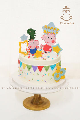 定制款小猪佩奇🐷翻糖牌