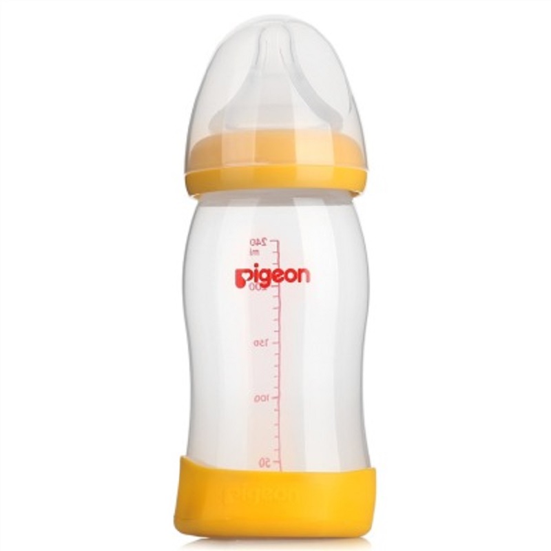 贝亲宽口径PP奶瓶240ml（黄色）AA79JPY带授权招加盟代理