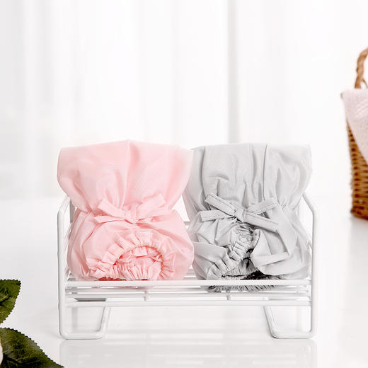 FaSoLa防水浴帽成人女款淋浴沐浴厨房防油烟发帽加厚洗头帽洗澡帽 商品图9