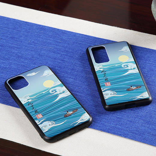 金泉宝墨 王阳明中国风适用苹果华为国潮3D浮雕全包手机壳 商品图4