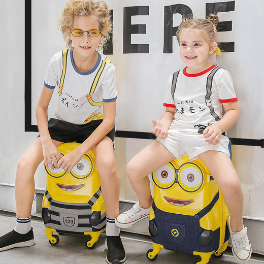 小黄人拉杆箱16寸旅行箱18寸卡通万向轮行李箱XHR 商品图1