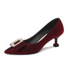 SLW-5137新款时尚气质尖头浅口百搭细高跟鞋 商品缩略图4