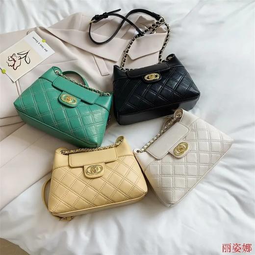 LZN18041新款小香风菱格链条包 商品图0