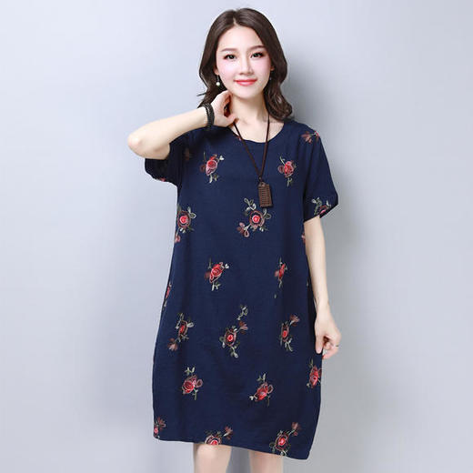 CQ-hy1883夏季中长款扎花灯笼裙 商品图2