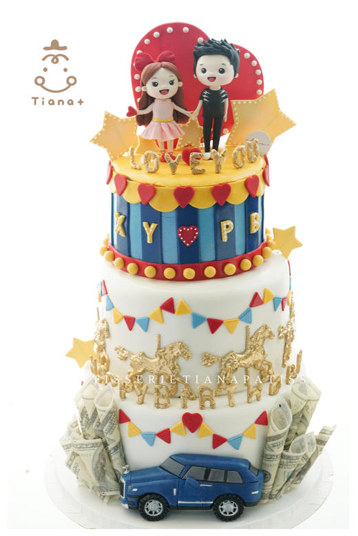 未来有你👩‍❤️‍💋‍👨红丝绒全翻糖定制 商品图2