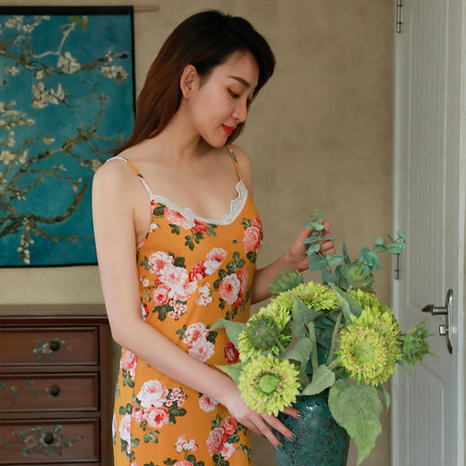 【不退不换】蕾丝印花吊带裙 商品图8