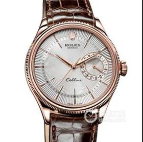 GM劳li士切利尼系列m50515-0008。39毫米直径，3165克隆机芯，蓝宝石镜面，鳄鱼皮表带，男士腕表，密底，自动机械机芯